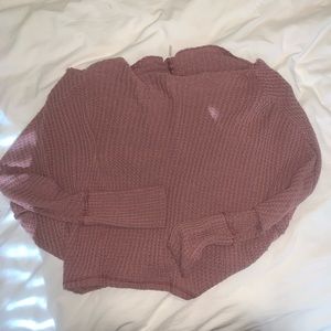 free people off shoulders sweater